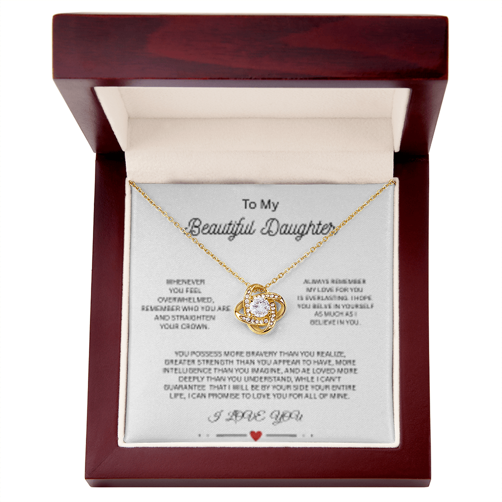 To My Daughter Necklace