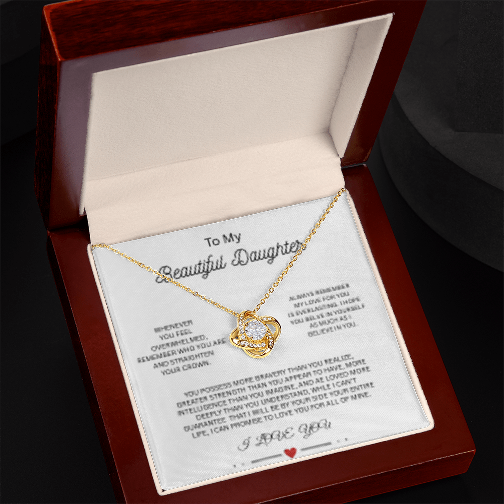 To My Daughter Necklace
