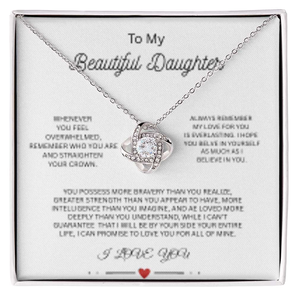 To My Daughter Necklace