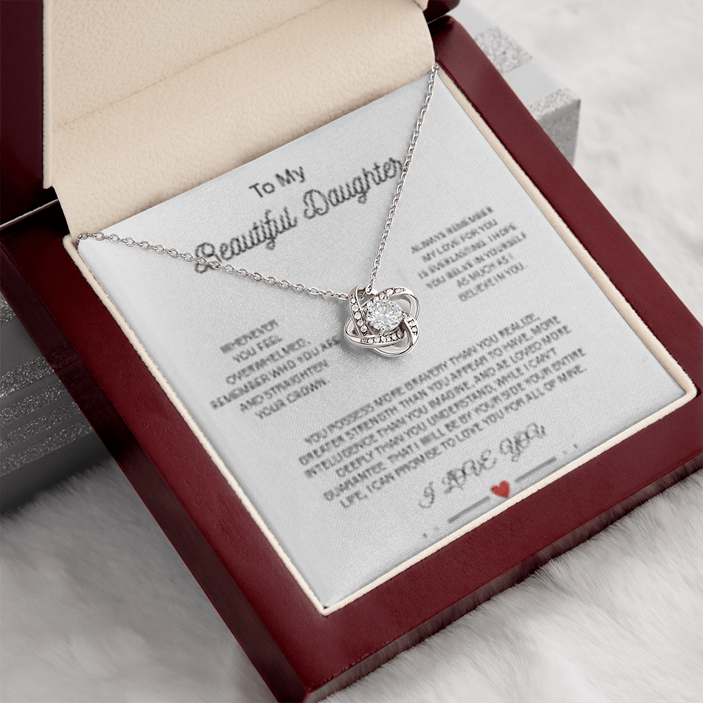 To My Daughter Necklace